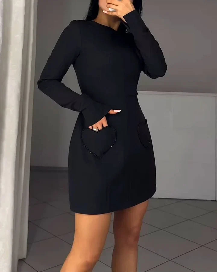 Charlotte – Elegant Long Sleeve Mini Dress