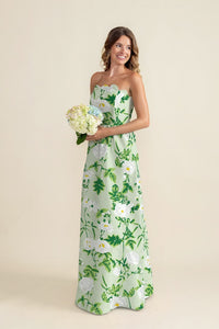 Hayes Floor Length Scalloped Bridesmaid Dress 40+ Colors