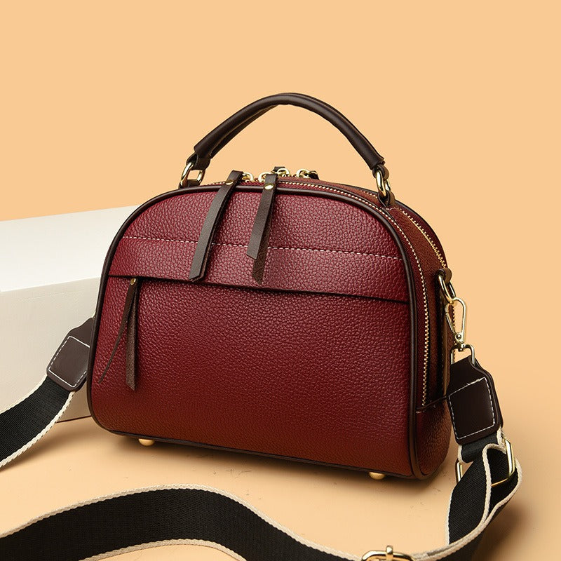 Structured Faux Leather Bag - Marcela
