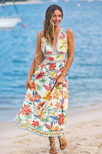 Sabrina Tropical Maxi Dress