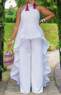 Chiffon Top And Pant, African Attire, African Fashion, Women Outfit,
