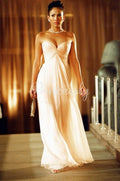 Jennifer Lopez Pink Chiffon Strapless Celebrity Dress Movie Film Maid