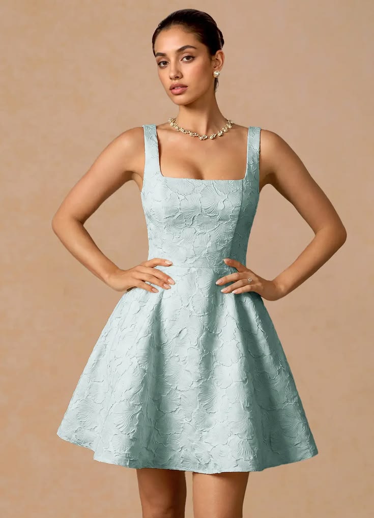Effie French Blue Mini Dress