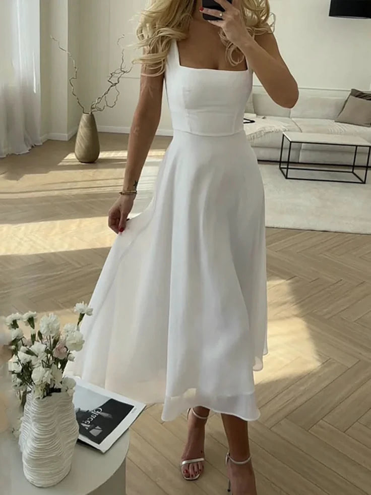 Semi Sheer Cami Long Dress