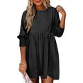 Luna – Casual Loose Fit Short Sleeve Mini Dress