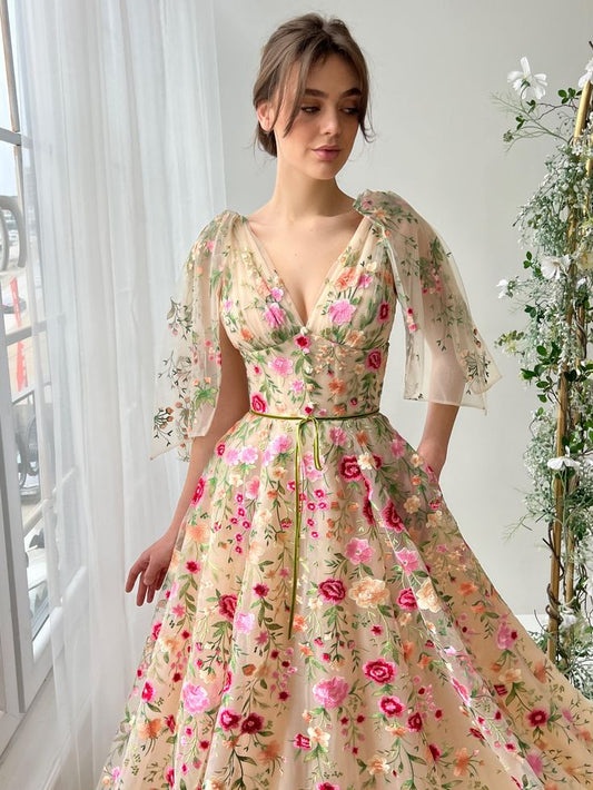Lunaria Floral Gown
