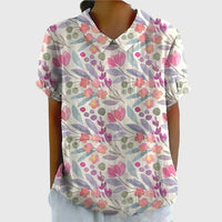Jenna | Floral Blouse Dark Pink