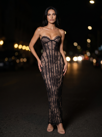 SAVANNAH MAXI DRESS Black side