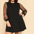 Dress Plus Black Pearl Dress Color: Black Size: 0x