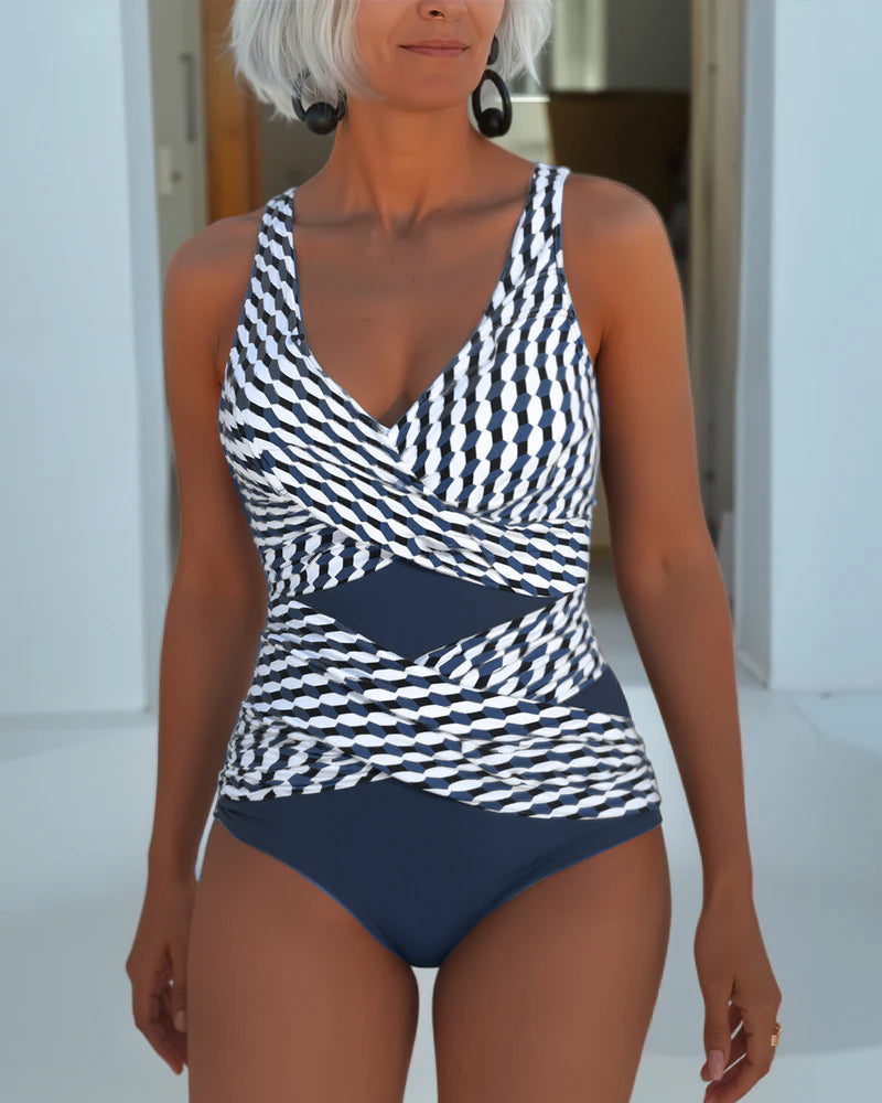 Genevieve – Elegant Cross-Over Swimsuit