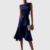 Mish | Sophisticated Dress Navy Blue