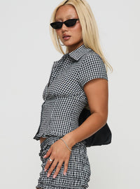 LISA GINGHAM BLOUSE