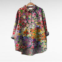 Cerelia - Elegant Linen Summer Blouse