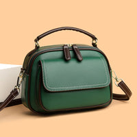 Compact Faux Leather Shoulder Bag - Mireille