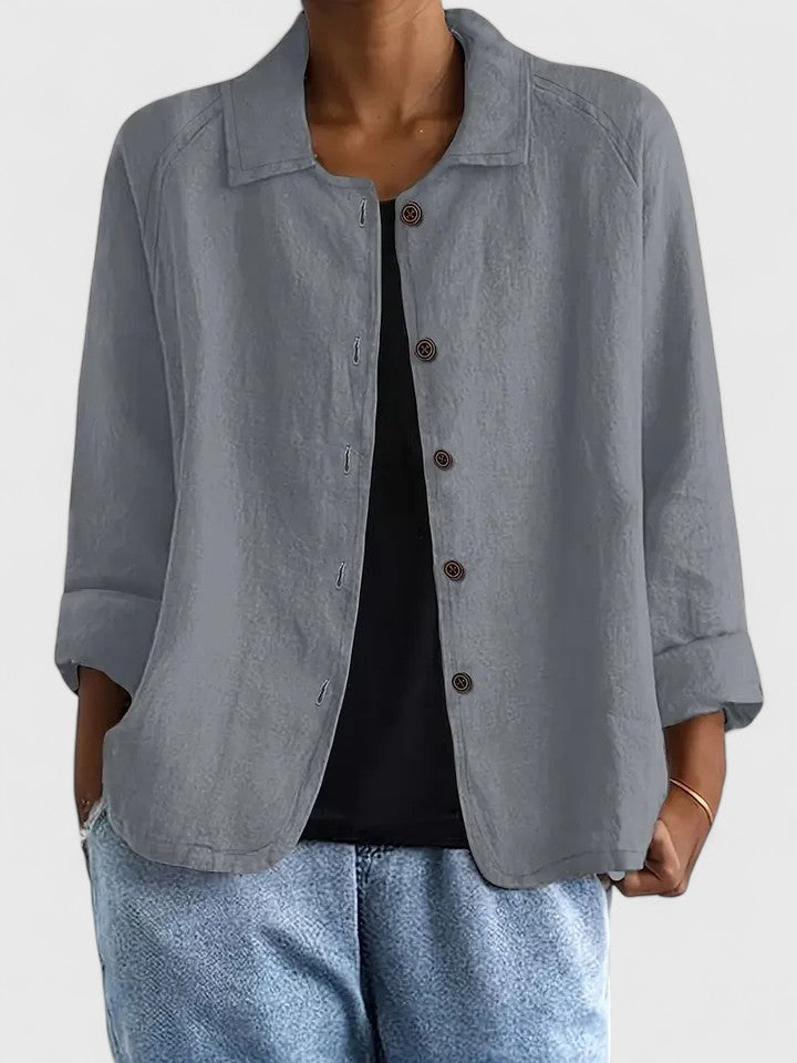 Claudine | Sophisticated Top Light Gray