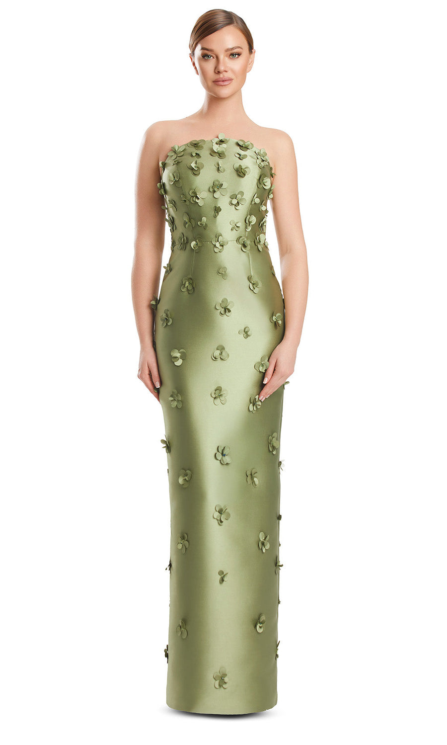 Alexander by Daymor 3220S26 - Strapless Applique Gown