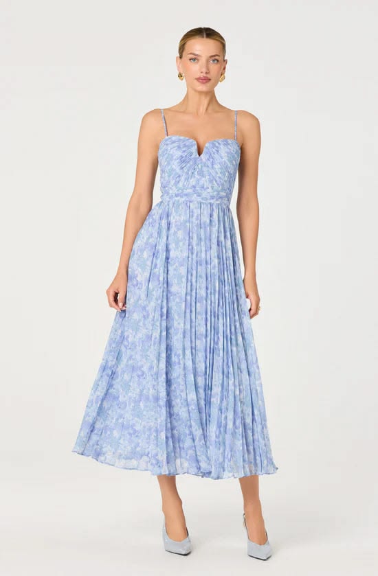 Bayley Dress Blue Floral