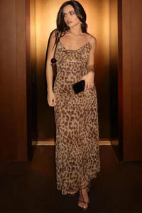 Brunhilde Leopard Print Maxi Dress