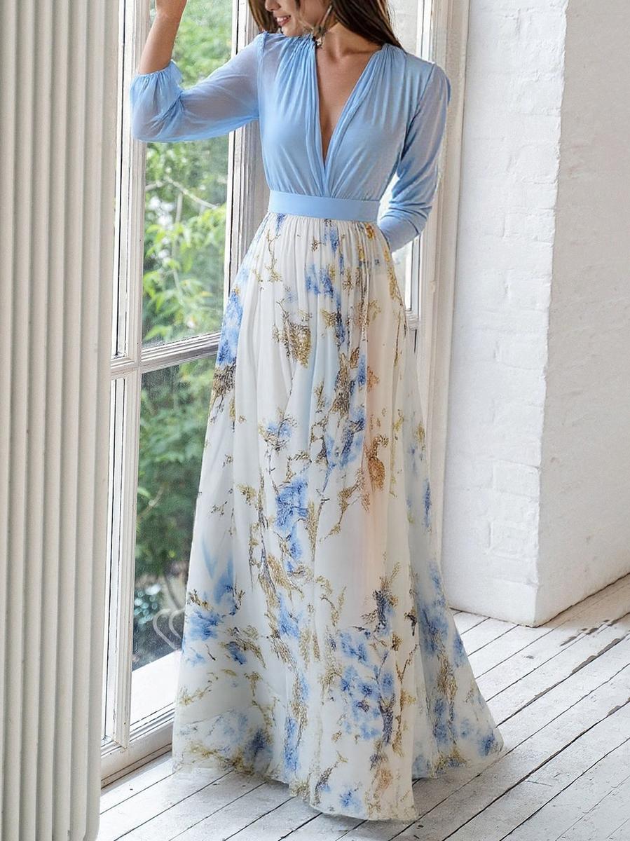 Zoe - Beautiful Maxi Dress with Floral Print