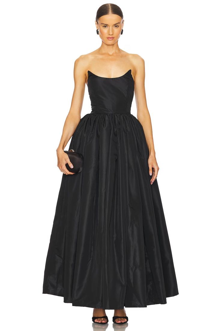 Devon Long Dress in Black