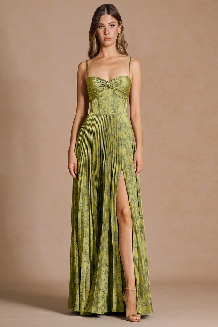 Vesper Moss Navy Maxi Dress