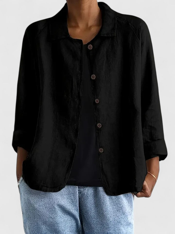 Claudine | Sophisticated Top Black
