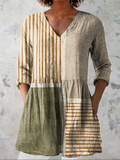 Lunaria - Long Blouse with V-Neck