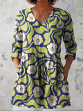 Ysadora - Long Blouse with V-Neck