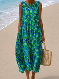 Rachael - Sleeveless Relaxed Fit Midi Dress