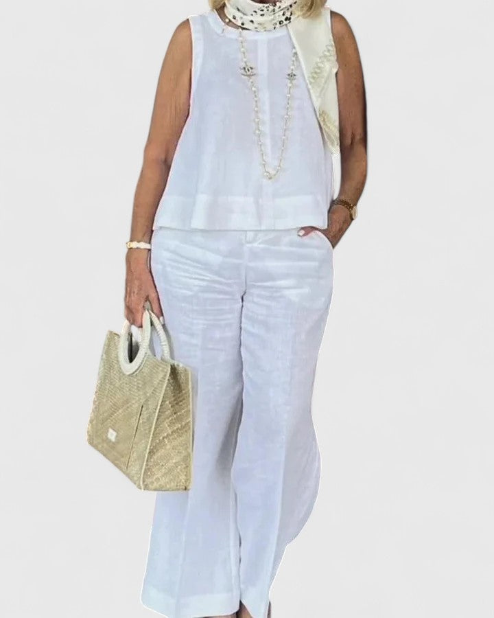 Alondra | Comfortable Two-Piece Set White