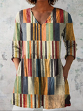 Oriana - Long Blouse with V-Neck