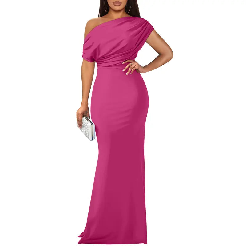 Greer – Off-Shoulder Bodycon Evening Gown