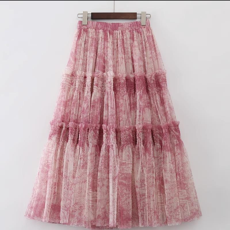 Sabrina Printed Flowy Skirt