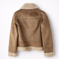 Caroline – Shearling Aviator Suede Jacket