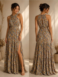 Veronica Beard Dress Veronica Beard Nwt Floral Halter Maxi Dress Size