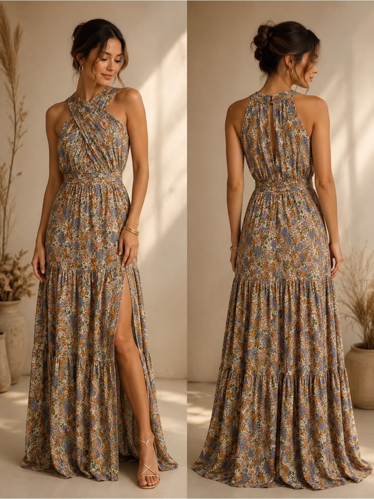 Veronica Beard Dress Veronica Beard Nwt Floral Halter Maxi Dress Size