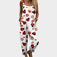 Edith - Comfortable Printed Dungarees