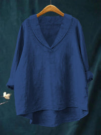 Sabina - Elegant Linen Summer Blouse