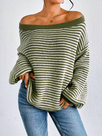 Evina Knit Sweater Green