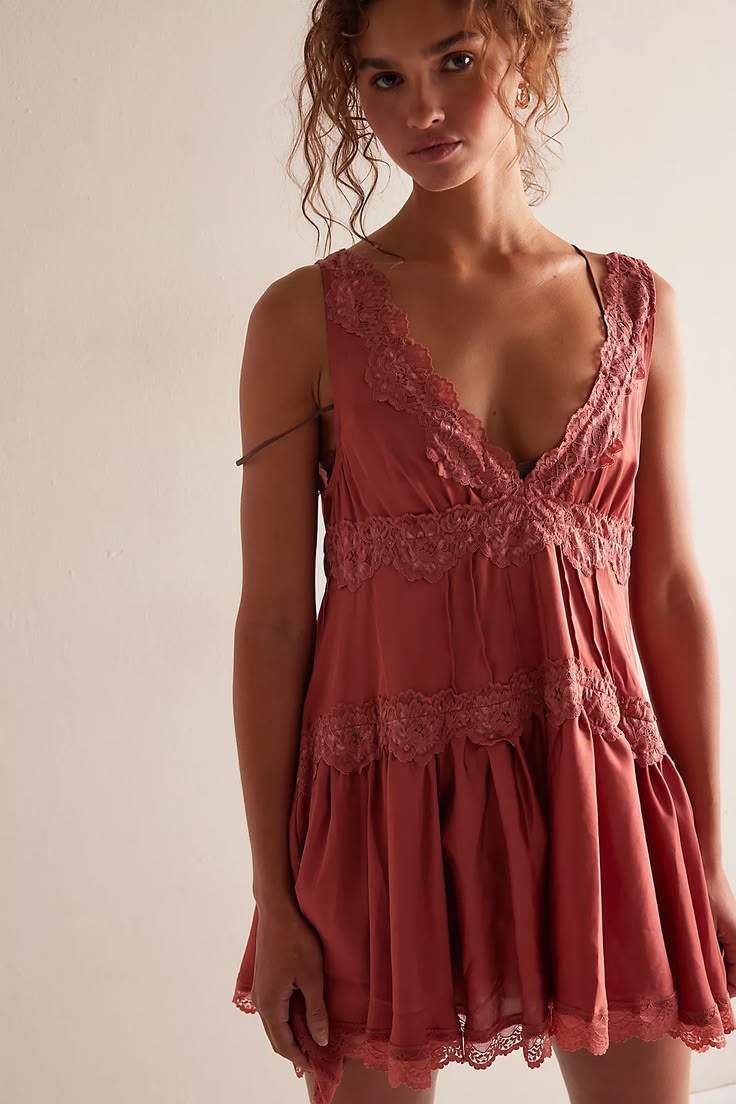 In This Groove Mini Slip Dress