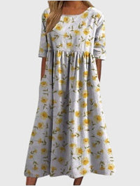 Djala | Flattering Dress Light Yellow