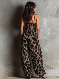 Catriona – Animal Print Wide Leg Jumpsuit