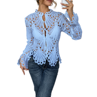 Cleo - Chic Flounce Sleeve Blouse