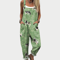 Amelia - Comfortable Printed Dungarees