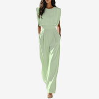 Aria - Belted Fluid Jumpsuit