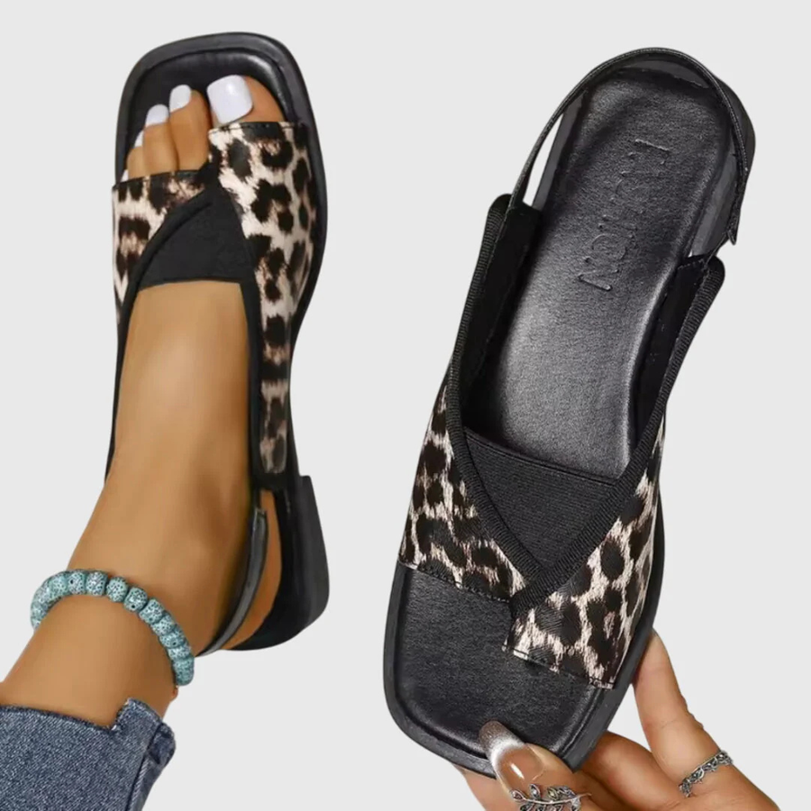 Mady | Orthopedic Sandals Leopard Print