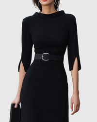 Magnolia Wrap Midi Dress