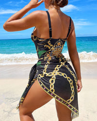 Winslet - One-Piece Swimsuit with Matching Beach Skirt