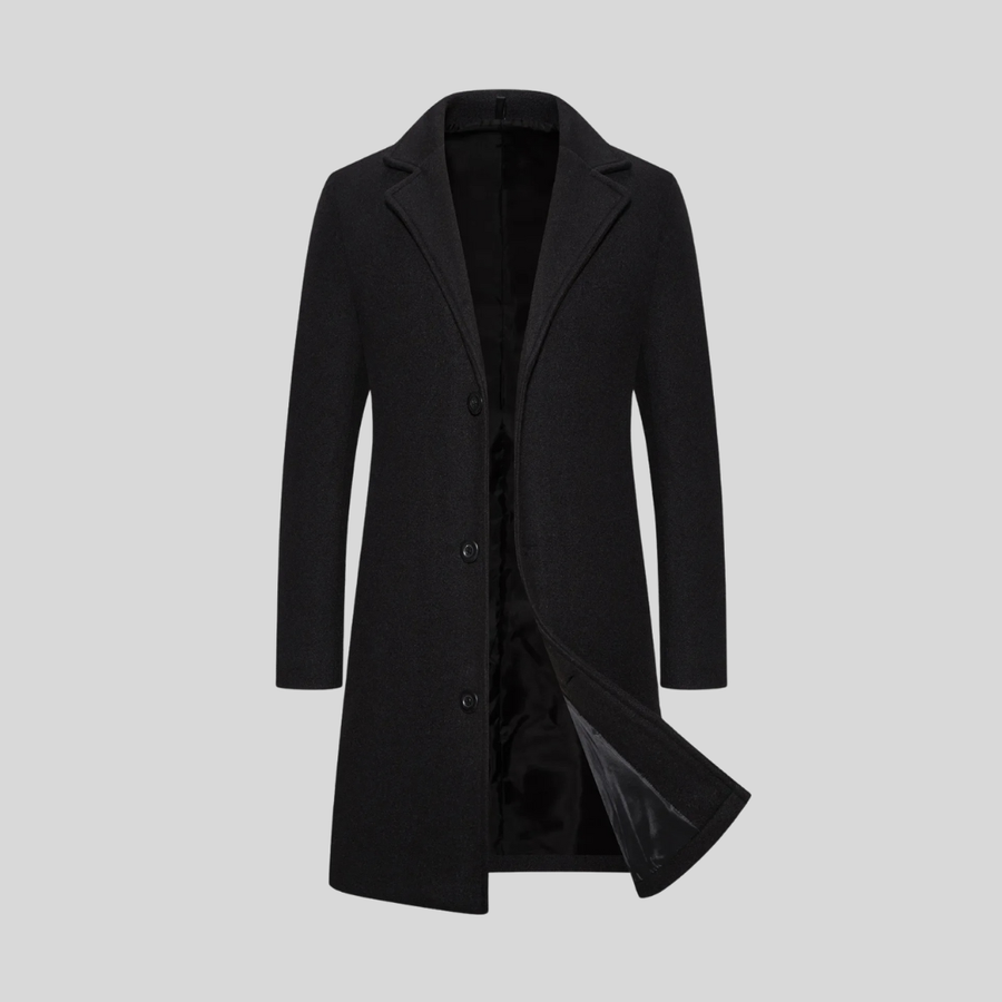 Rhys – Long Wool Coat