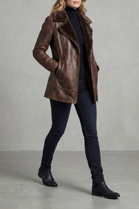 Hannah – Shearling-Lined Leather Jacket